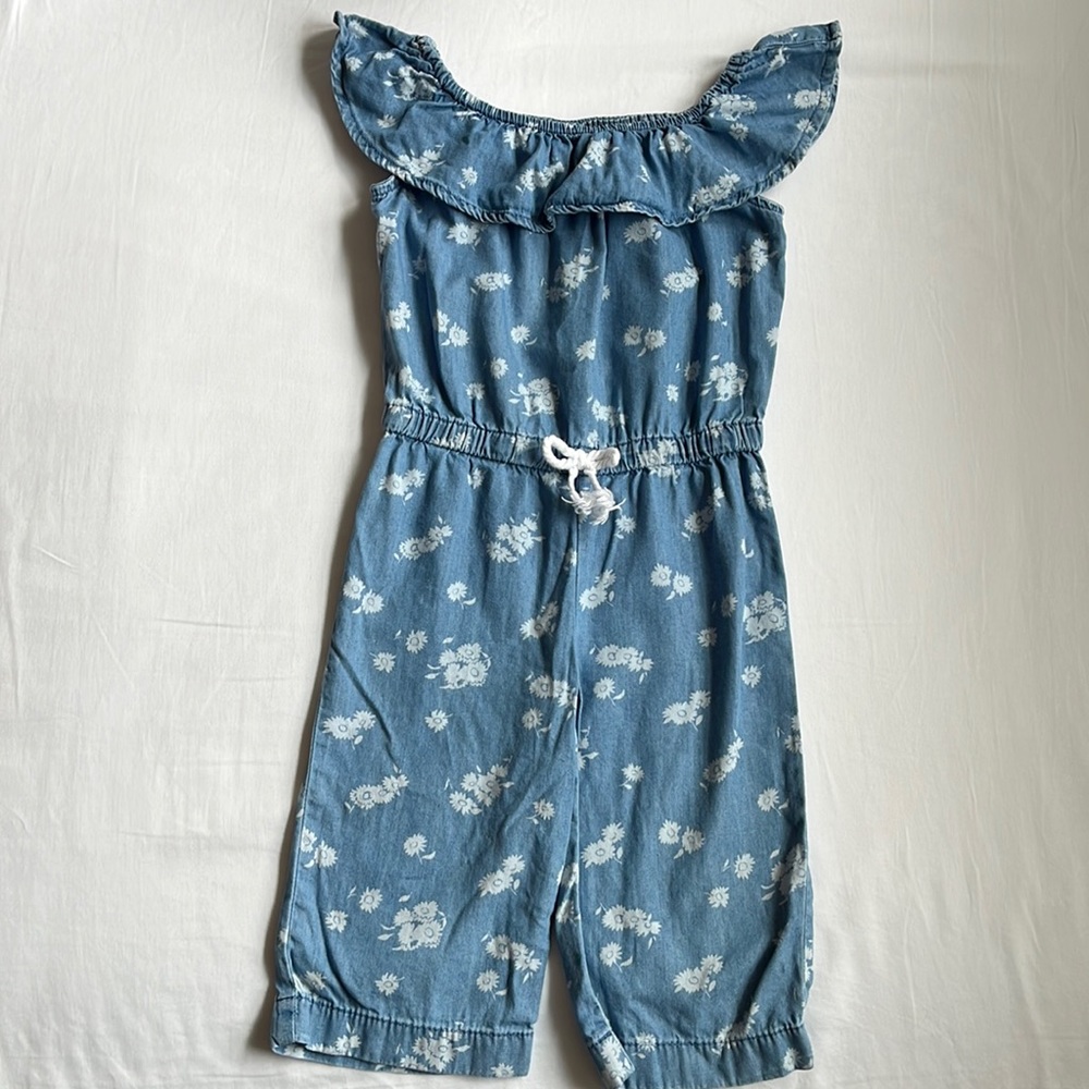 Osh Kosh Sleveless Chambray Jumpsuit Size 2T